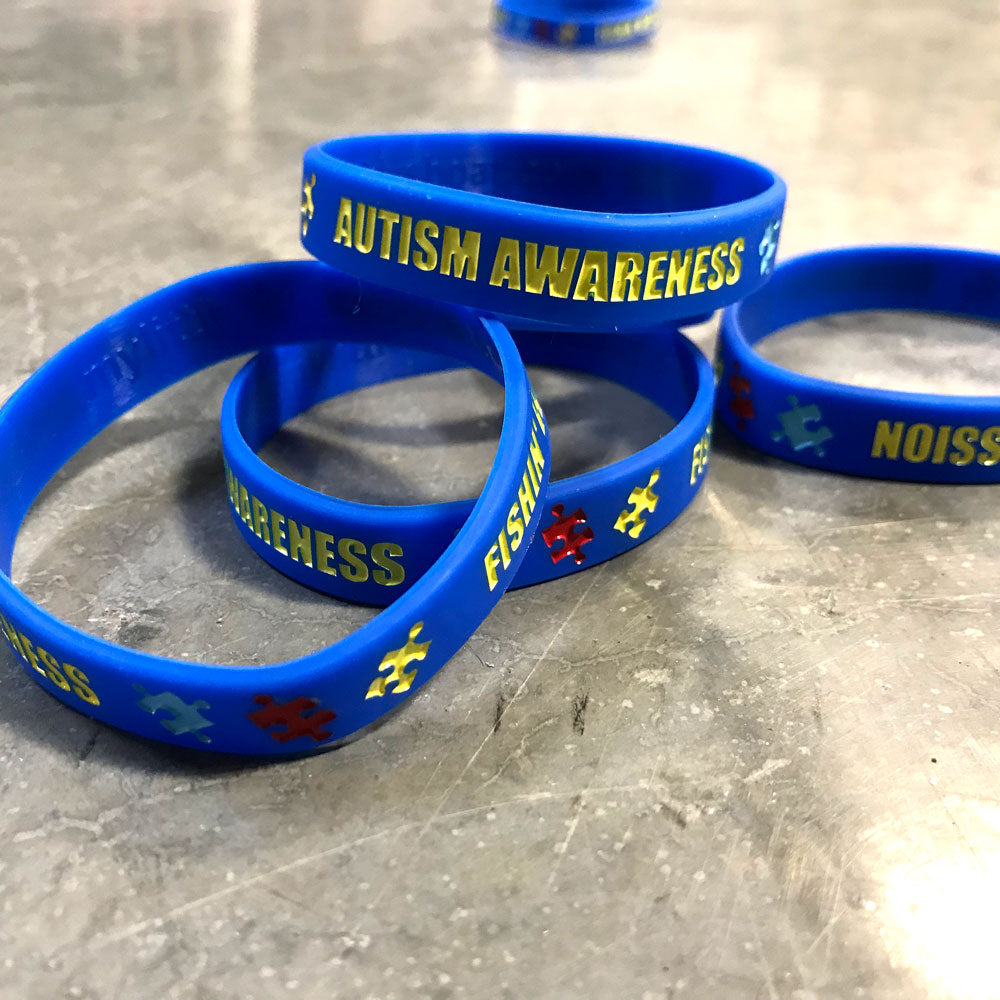 Autism Awareness Fish Decal and Bracelet
