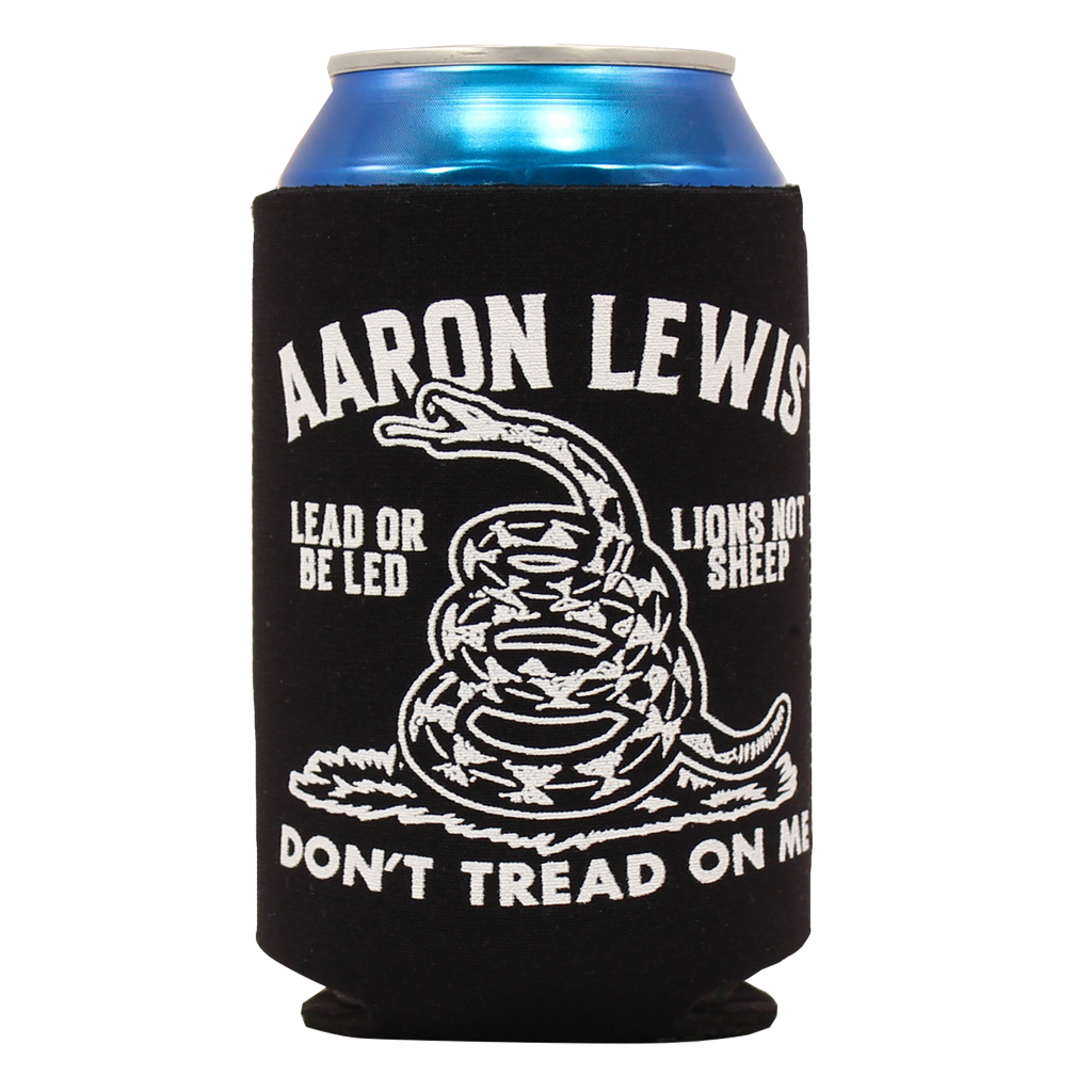 Aaron Lewis "Don't Tread On Me" Koozie (Black) - Missile Baits