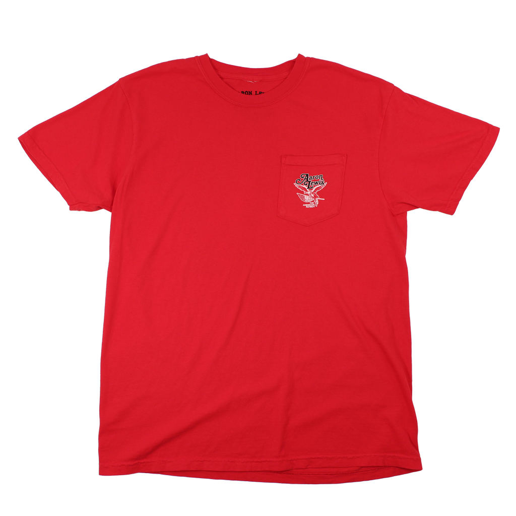 Aaron Lewis The American Patriot Pocket Tour Tee (Red) - Missile Baits