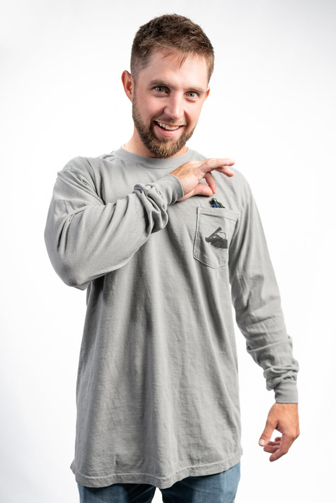 Missile Jig L/S Grey Shirt - Missile Baits