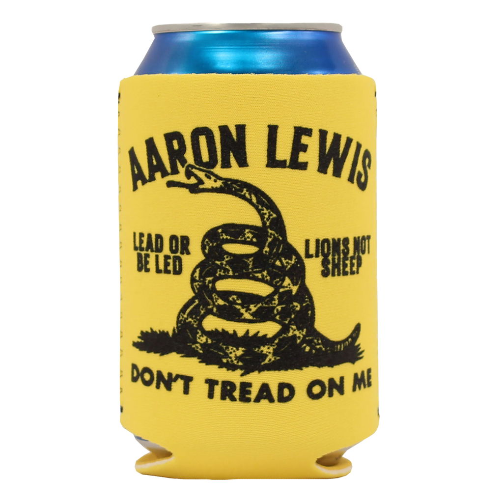 Aaron Lewis "Don't Tread On Me" Koozie (Yellow) - Missile Baits
