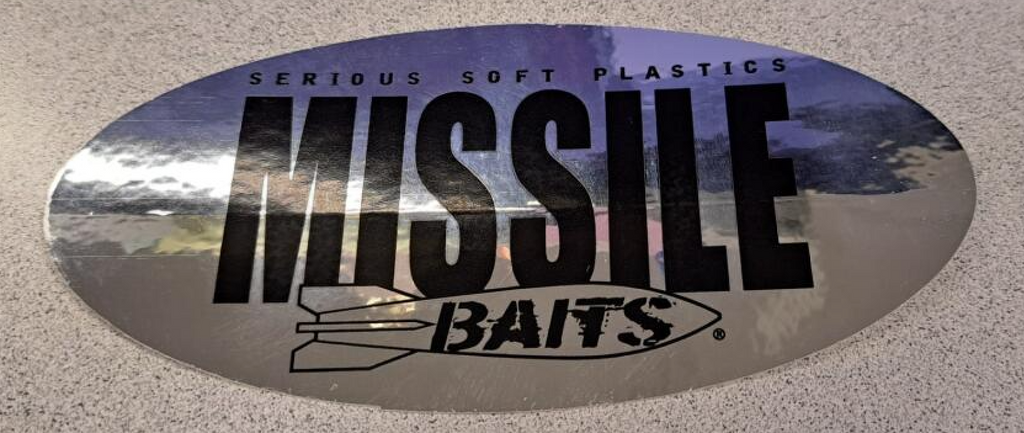 Missile Chrome Logo Decal - Missile Baits