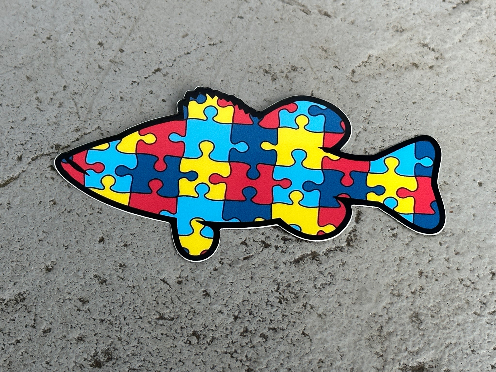 autism awareness fishing pole Autism Awareness Fish Decal and Bracelet